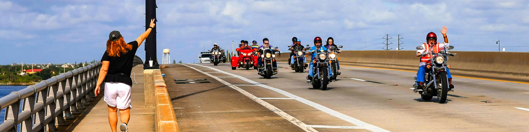Motorcycles on the highway